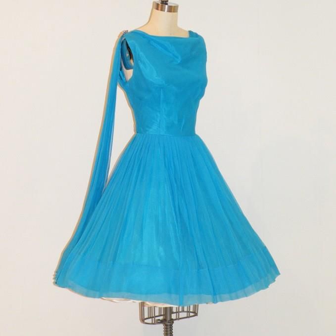 turquoise blue frock