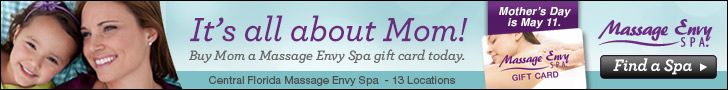 Massage Envy Central Florida Mother's Day Advertisement