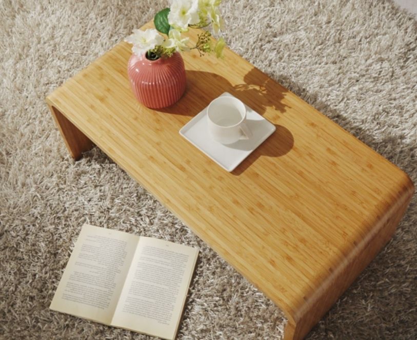 Bamboo Floor Table Wooden Japanese Style Low Tatami Laptop Coffee/Tea