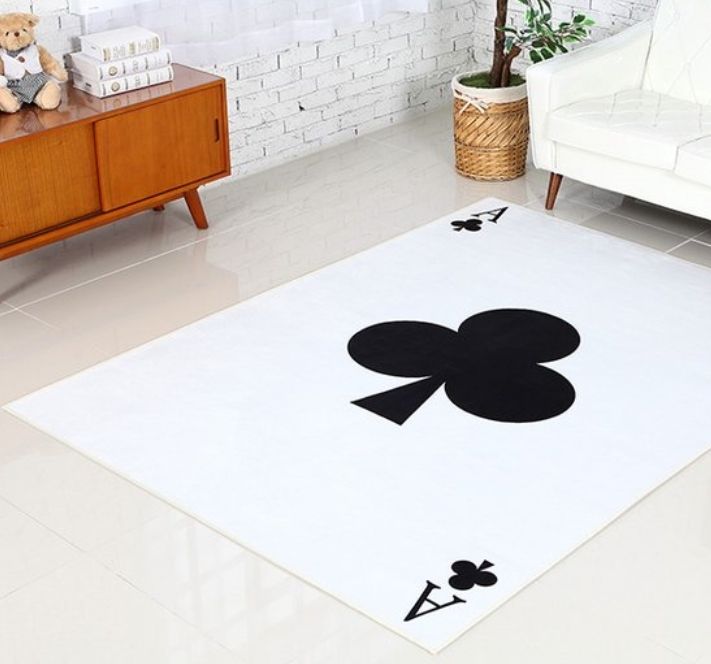 Poker table rugs