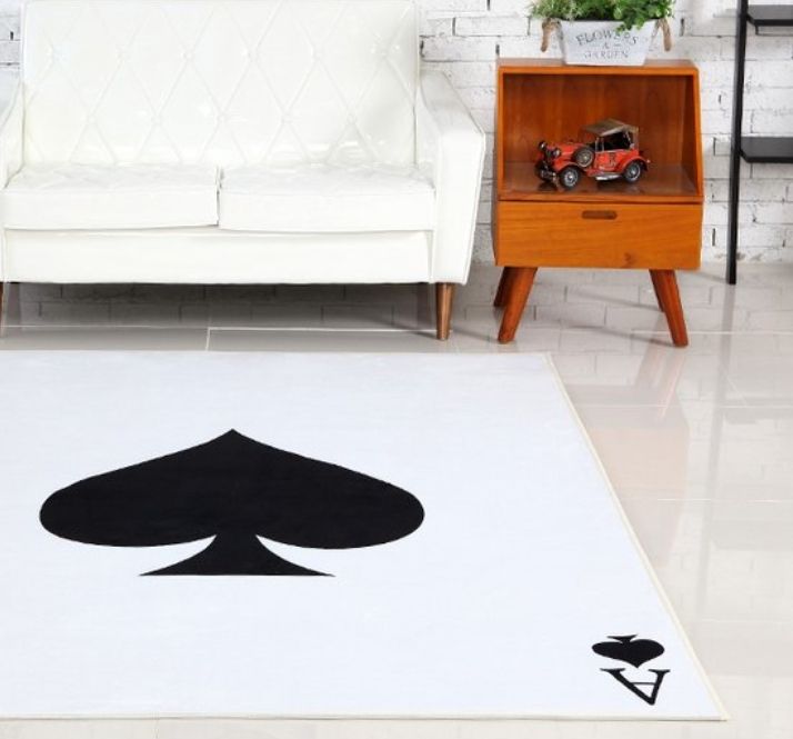 Carpet Mat Poker Table Area Rug Cards Games Player Room Floor Decor