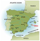 IBIZA SPAIN MAP