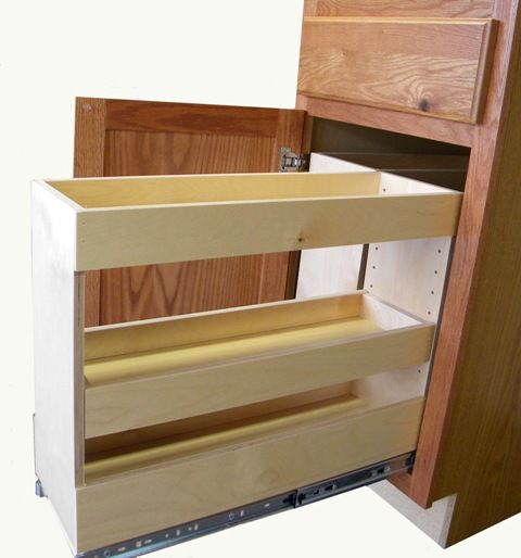 spice rack pull out plans