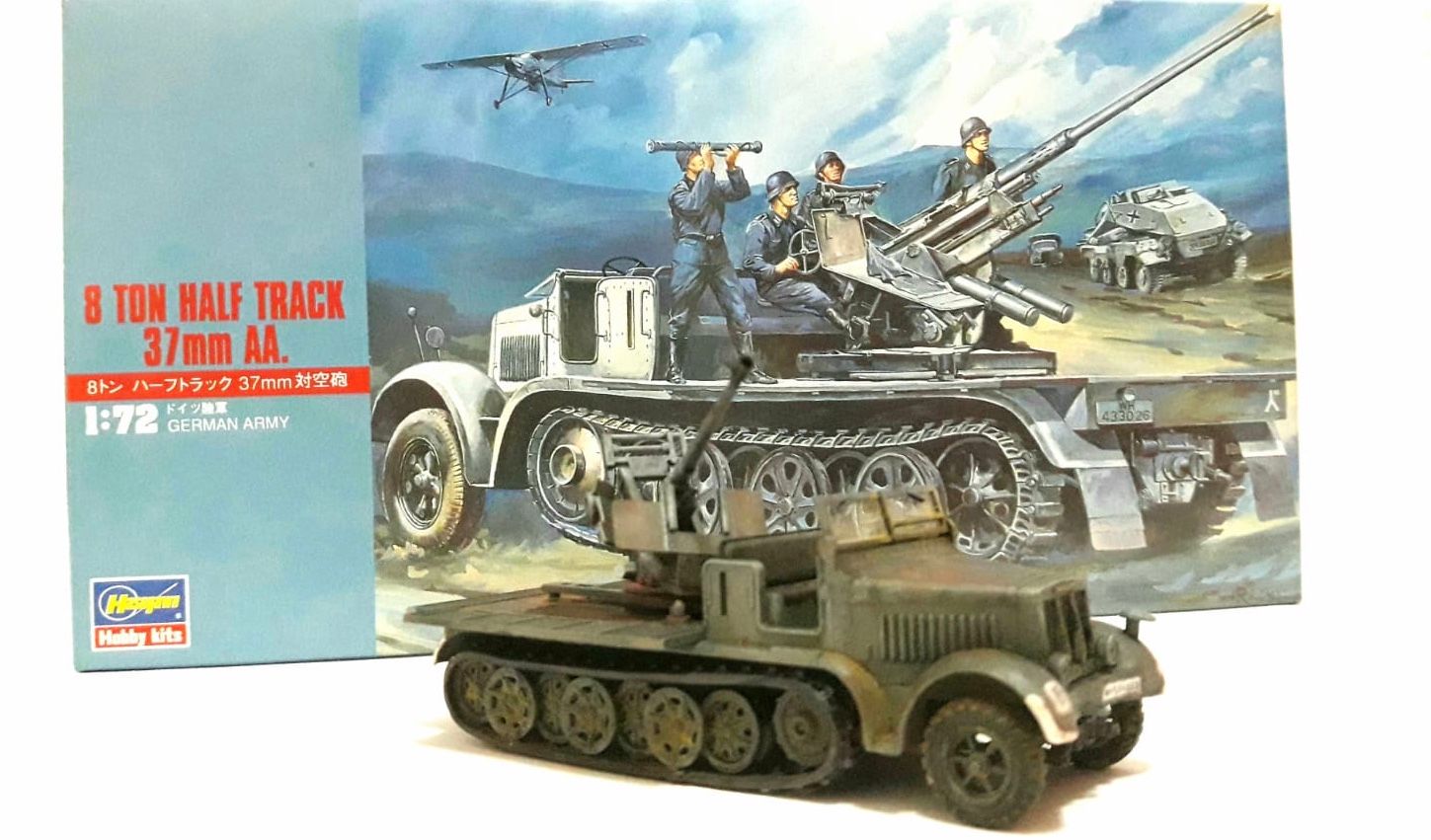 Miniafv Hasegawa 1 72 Sd Kfz 7 2 With 37mm Flak By Kerem Ozkir