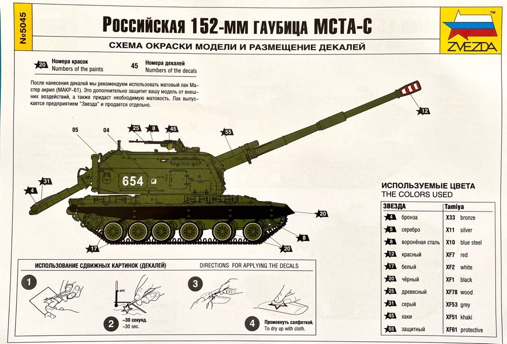 Details about   2S19 MSTA Soviet Self-propelled Howitzer 1988 Year 1/72 Scale Collectible Tank 
