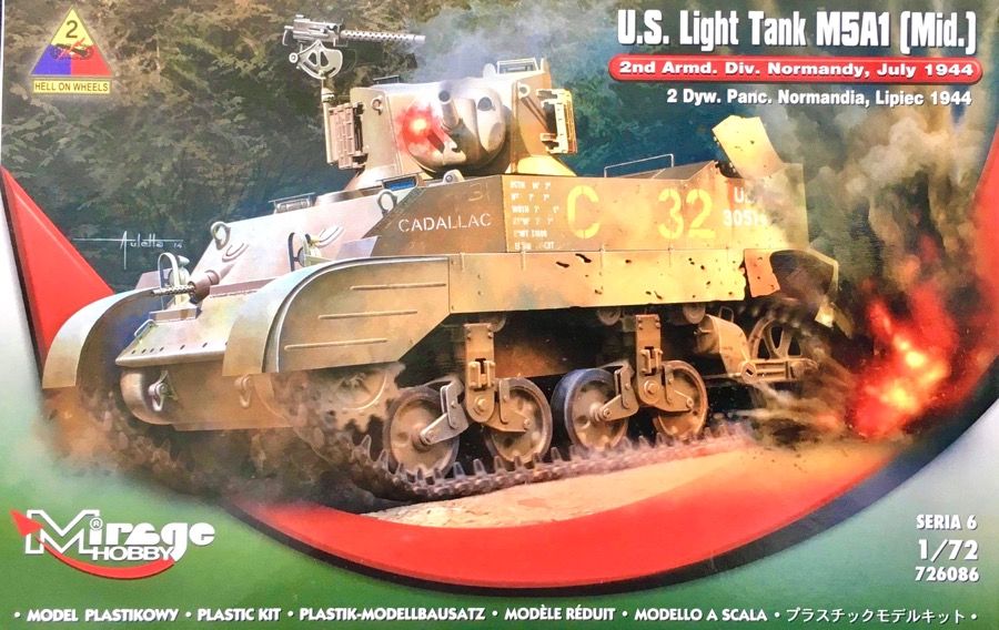 S-MODEL American M5A1 light tank with PE detail 1/72 FINISHED MODEL TANK 