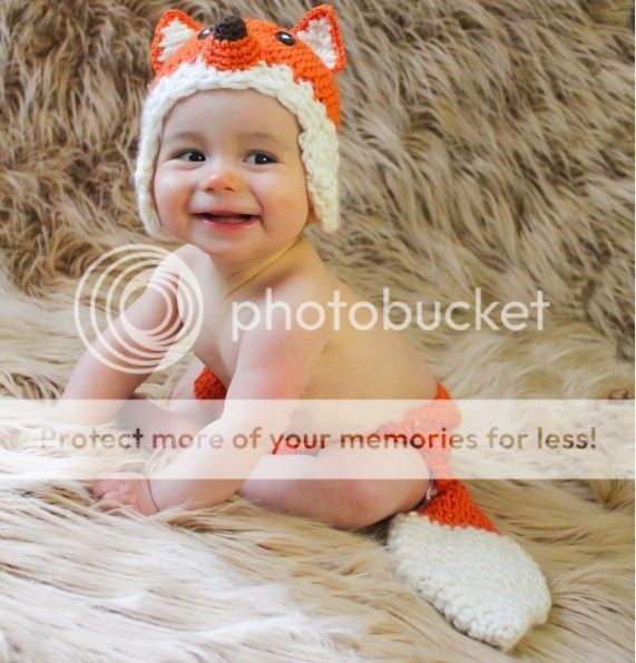 Cute Baby Toddler Infant Fox Knitted Costume Set Photo Photography Prop L80
