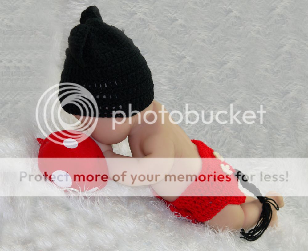 Cute Baby Infant Mouse Knitted Costume Photo Photography Prop 0 6 Months Newborn