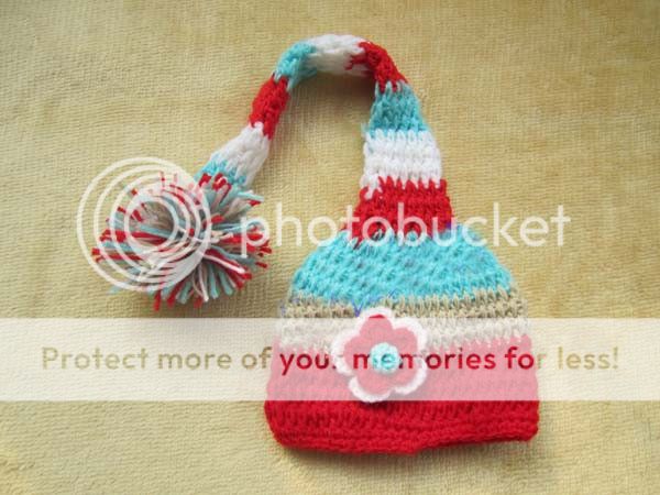 Baby Infant Hand Knitted Colors Long Ball Hat Costume Photo Photography Props L4